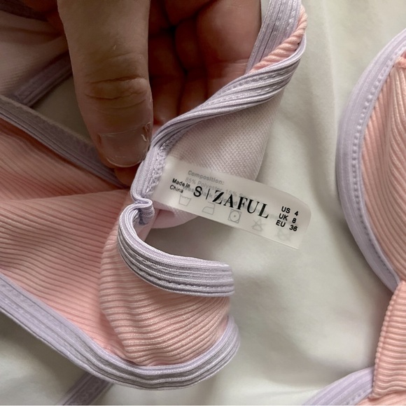 Pink and Purple size Small Zaful string bikini - Picture 5 of 7